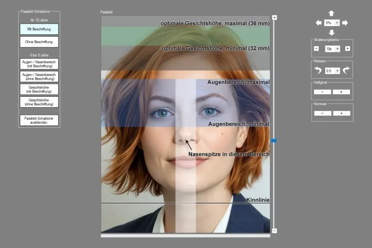Biometrisches Passbild